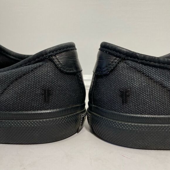 FRYE Women’s Low Top Canvas Sneakers with Leather Shoelaces in Black Size 7.5M - Picture 10 of 10